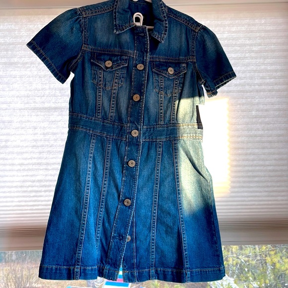 Gap kids girls small denim dress - Picture 1 of 9